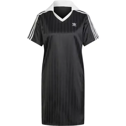 Adidas Originals Football Jacquard V-Neck Mini Dress
