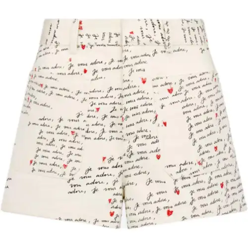 DIOR Qixi Festival Collection SS24 Casual Shorts Women's White