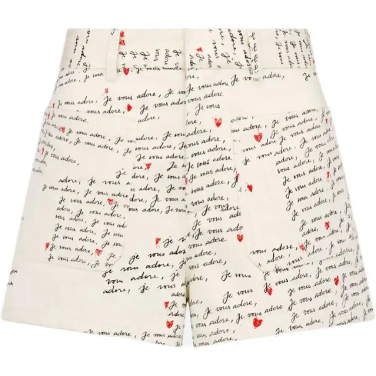 DIOR Qixi Festival Collection SS24 Casual Shorts Women's White