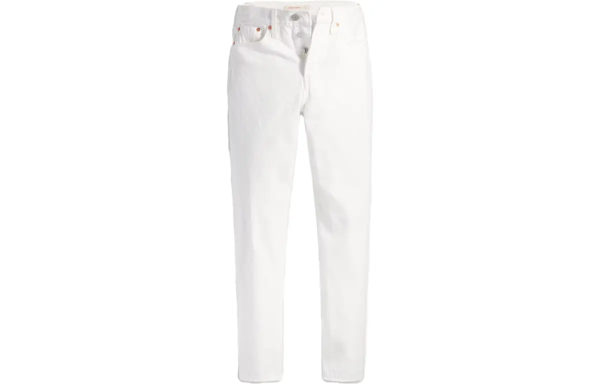 Levi's Jeans Women's White Moderate Straight Fit Pants