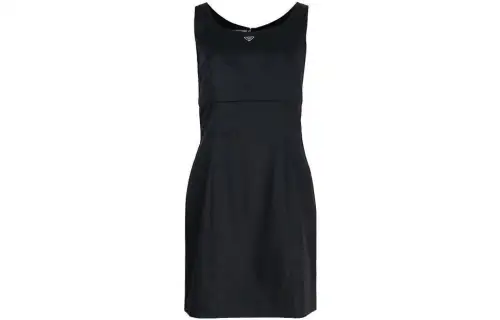 PRADA SS23 Sleeveless Dress Women's Black