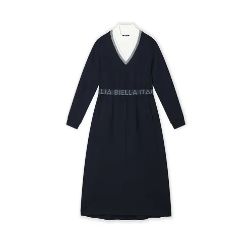 FILA Long Sleeved Dress Women's Legend Blue