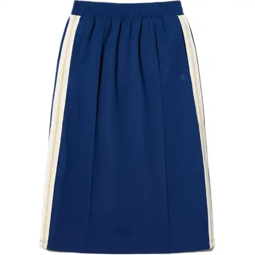 FILA Knit Long Skirt Women's Blue