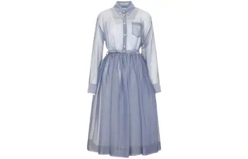 PRADA Long-Sleeved Belted Dress