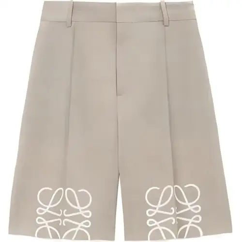 LOEWE Anagram Shorts 'Light Beige Melange'