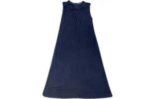 GUCCI Sleeveless Dresses Women's Blue Crew Neck Moderate Mid Length