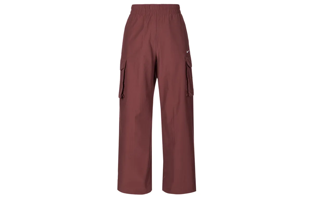 Nike Sportswear Everything Wovens Cargo Pants Women's Dark Red/White Color