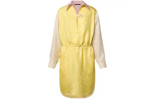 Lv Pastel Monogram Shirt Dress