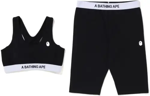 A BATHING APE Bape Casual Suits Women's Crew Neck Moderate Short