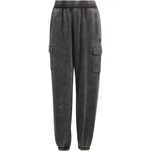 Adidas Originals WASHED ACID WASHED SWEAT JOGGERS Knitted Sweatpants Women's Black