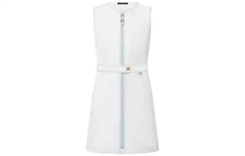 LOUIS VUITTON Sleeveless Dress Women's White