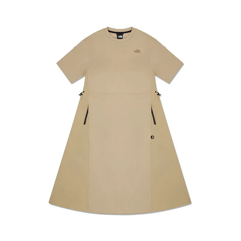 THE NORTH FACE Urban Exploration Short Sleeved Dress Women's LK5/Stone Tan