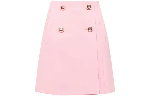PRADA Casual Short Skirts Women's Pink Moderate Short A Line Skirt