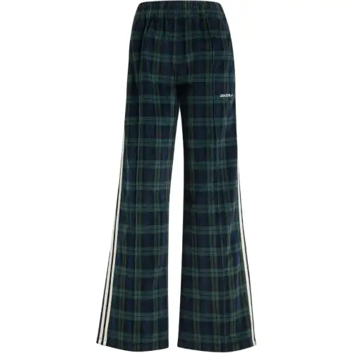 Adidas Originals Corduroy Tartan Wide Leg Pants