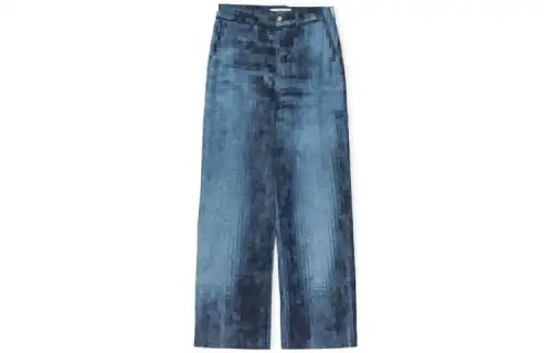 LOEWE Jeans Women's Denim Blue Moderate Straight Fit Pants