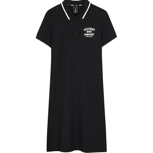 Skechers Short Sleeved Dress Women's Carbon Black