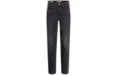 Levis Jeans Women's Black Moderate Straight Fit Pants