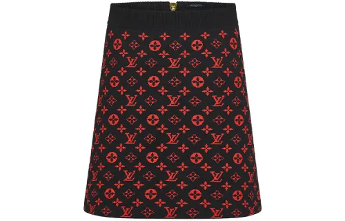 LOUIS VUITTON Casual Short Skirts Women's Red