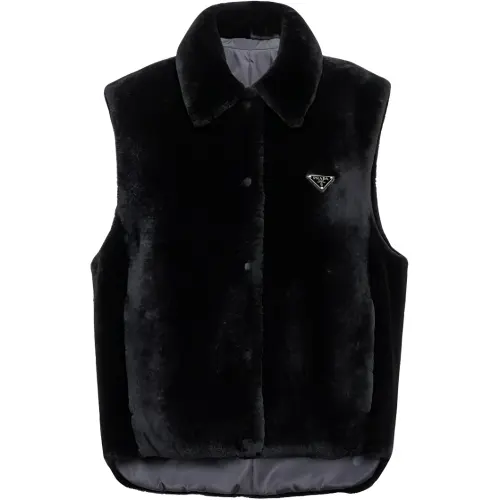 Prada reversible shearling vest