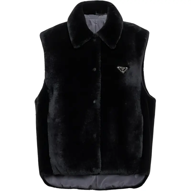 Prada reversible shearling vest