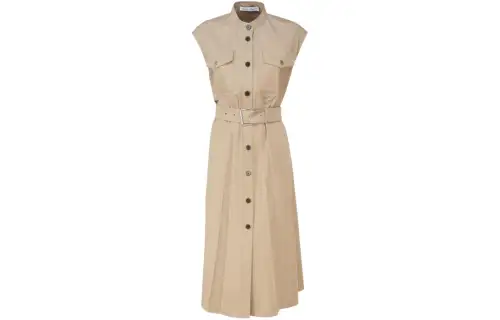 DIOR SS24 Sleeveless Dress Women's Beige