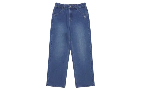 MLB New York Yankees Jeans Women's Indigo Moderate Wide Leg Pants