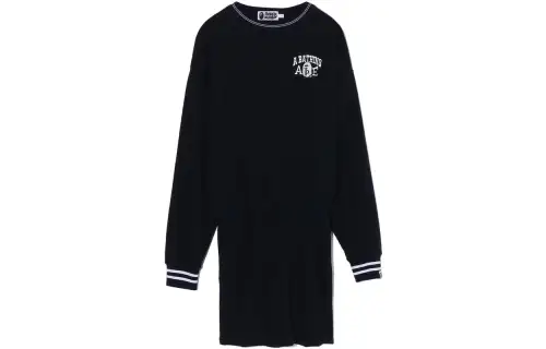A BATHING APE Long Sleeved Dresses Women's Moderate Mid Length