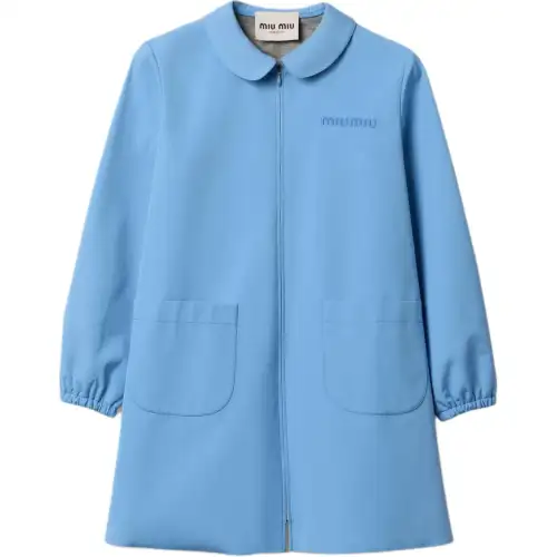 MIU MIU Long Sleeved Dress Women's Sapphire Blue