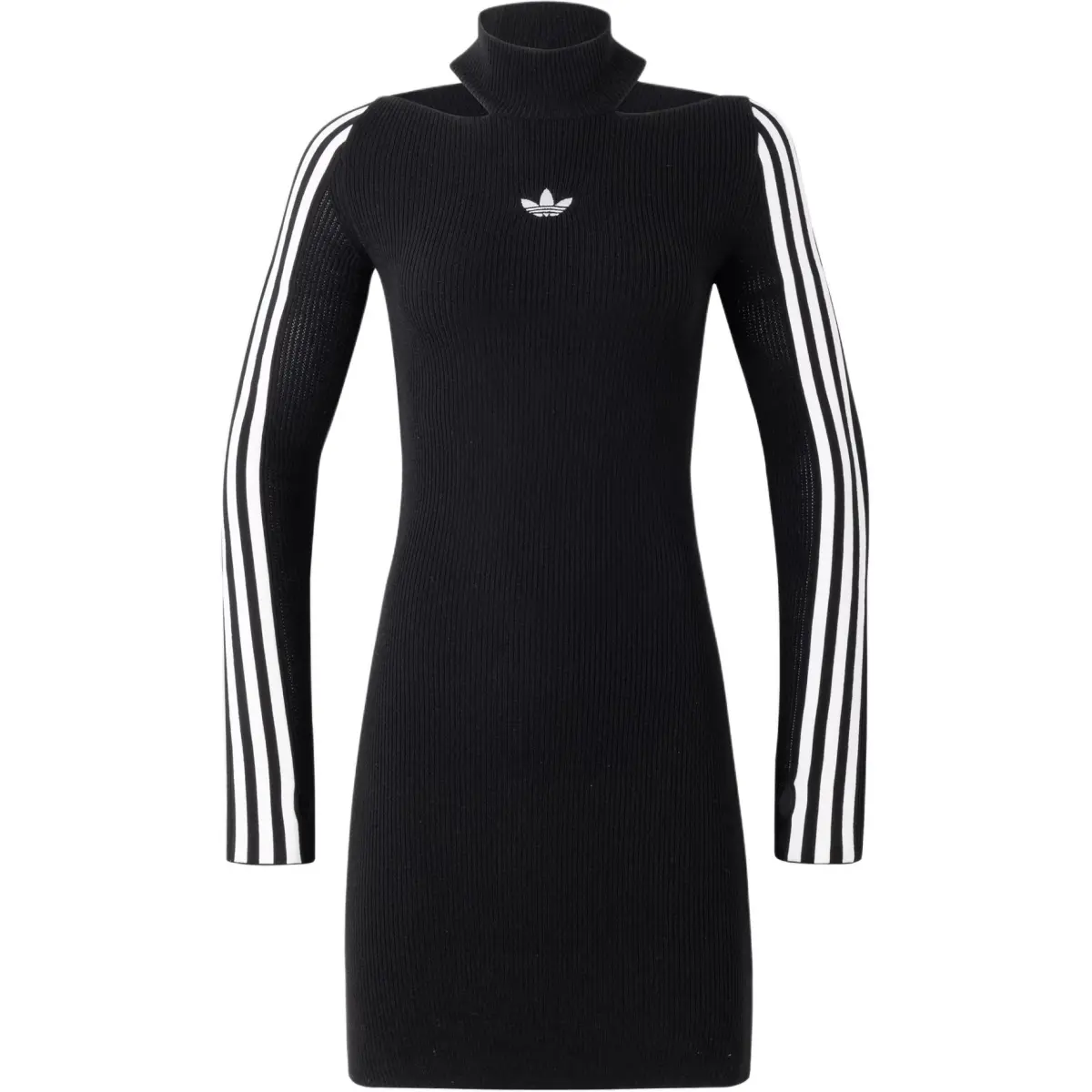 Adidas Originals Premium Knit Dress Long Sleeved Dress Women's Black