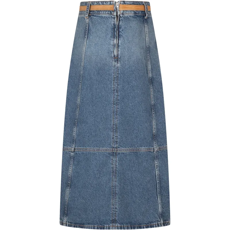 Tommy Hilfiger Denim Long Skirt Women's Blue