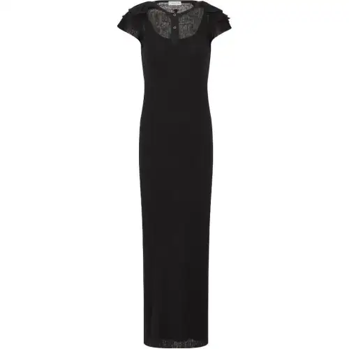 DIOR Short Sleeved Dress Women's Black