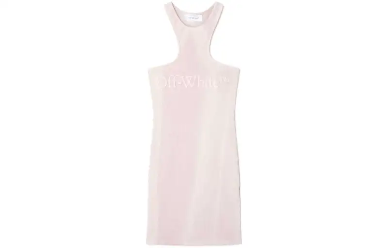OFF WHITE Laundry Rowing Ribbed Minidress