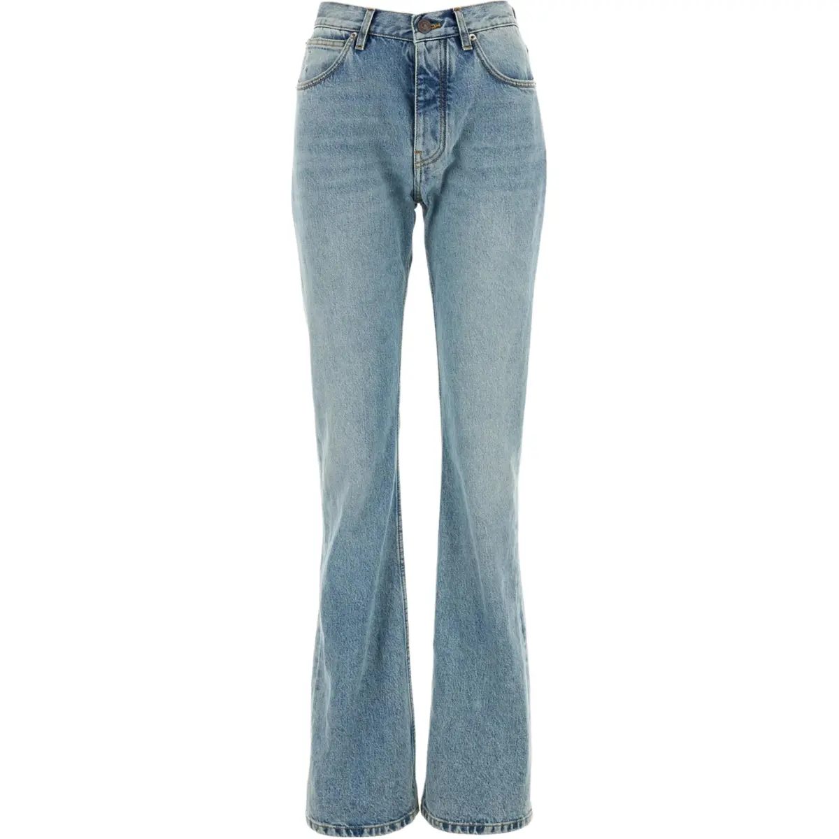 Balenciaga SS25 Jeans Regular Fit Women's Blue