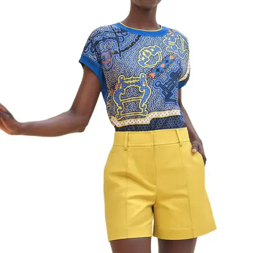 HERMES SS24 Casual Shorts Women's Yellow