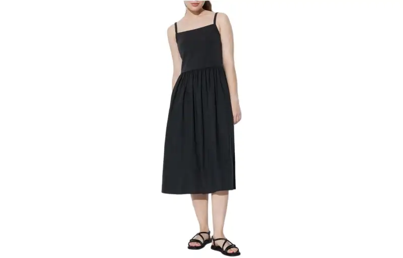 UNIQLO Slip Dress Women's Black
