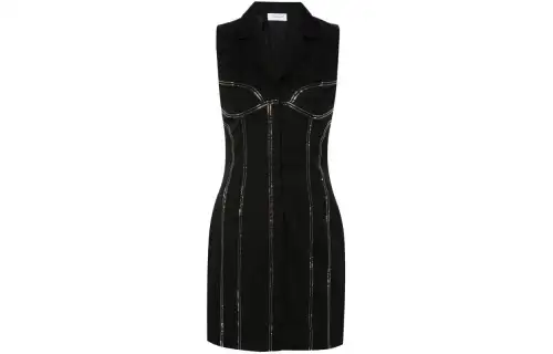 OFF-WHITE Bling Crystal-embellished Mini Dress
