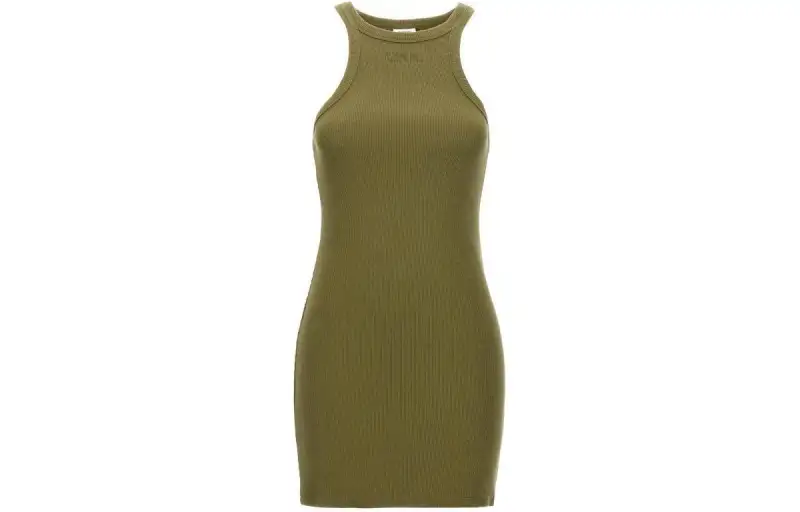 Vetements Racing Logo Embroidered Tank Top Dress