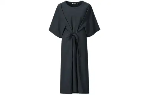 UNIQLO Short Sleeved Dress Women's Black