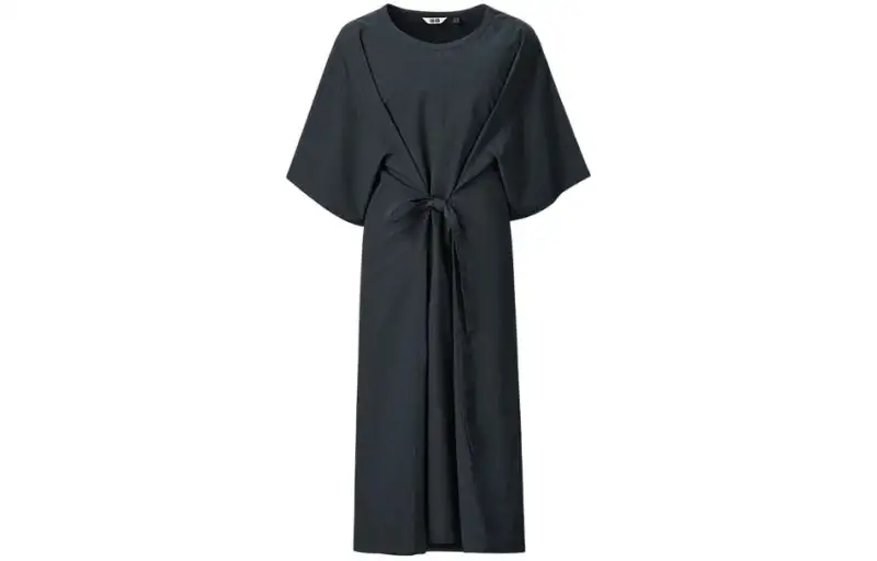 UNIQLO Short Sleeved Dress Women's Black
