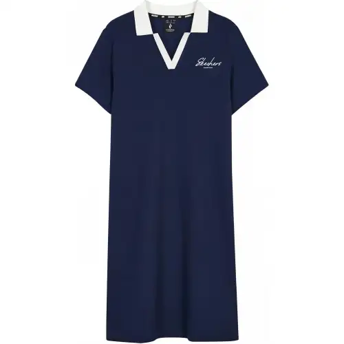 Skechers Short Sleeved Dress Women's Marine Blue