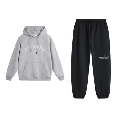 Li Ning Sweatshirt Sets Women's Hooded Moderate