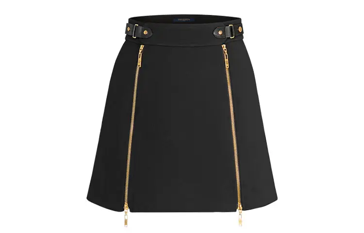 LOUIS VUITTON Casual Short Skirts Women's Black