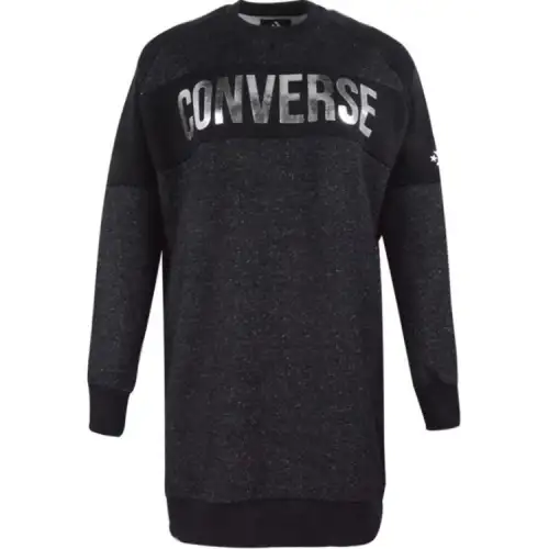 Converse Lurex Dress Long Sleeved Dress Women's Ink Black