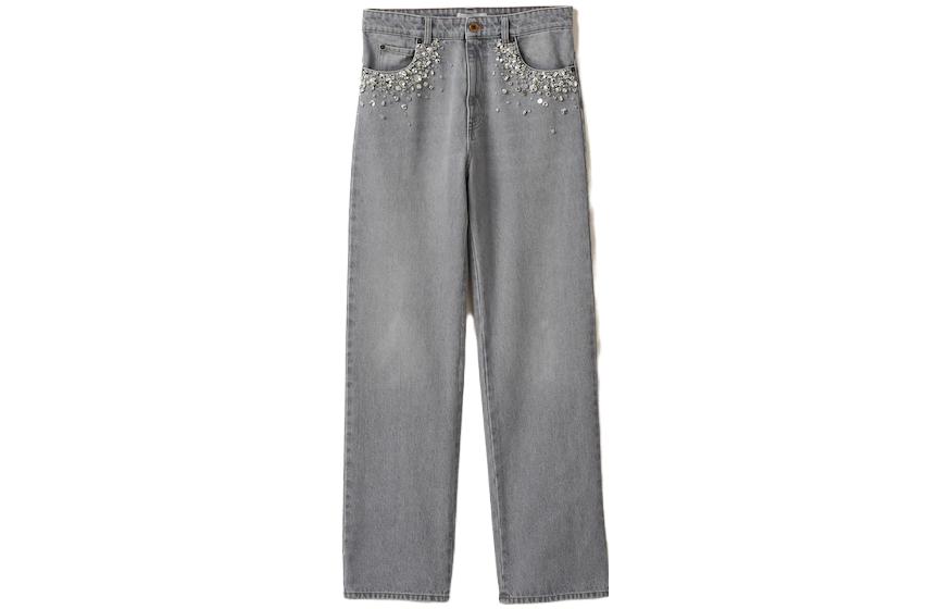 Женские штаны MIU MIU Denim (серые)
