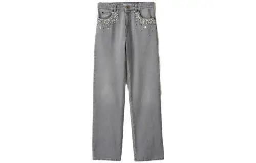 Miu Miu embellished mid-rise straight-leg jeans