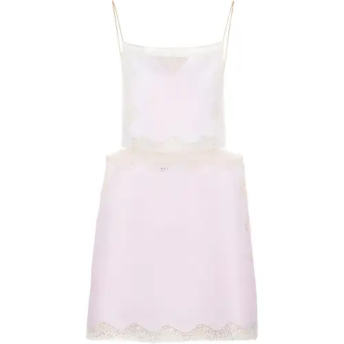 PRADA SS24 Slip Dress Women's Pink