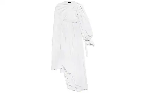 Balenciaga All In Asymmetric Maxi Dress