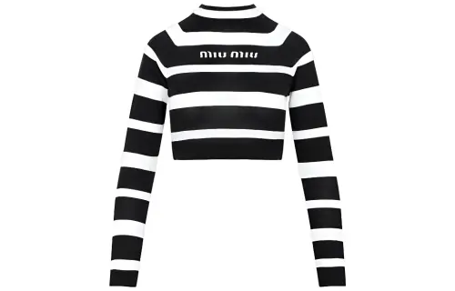 MIU MIU SS23 Cashmere Sweater Women's Black