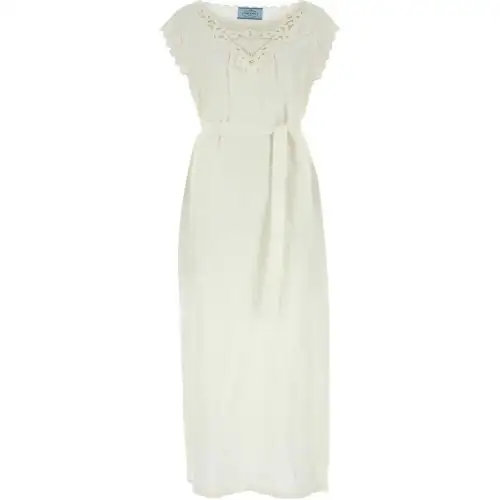 PRADA Sleeveless Dress Women's White
