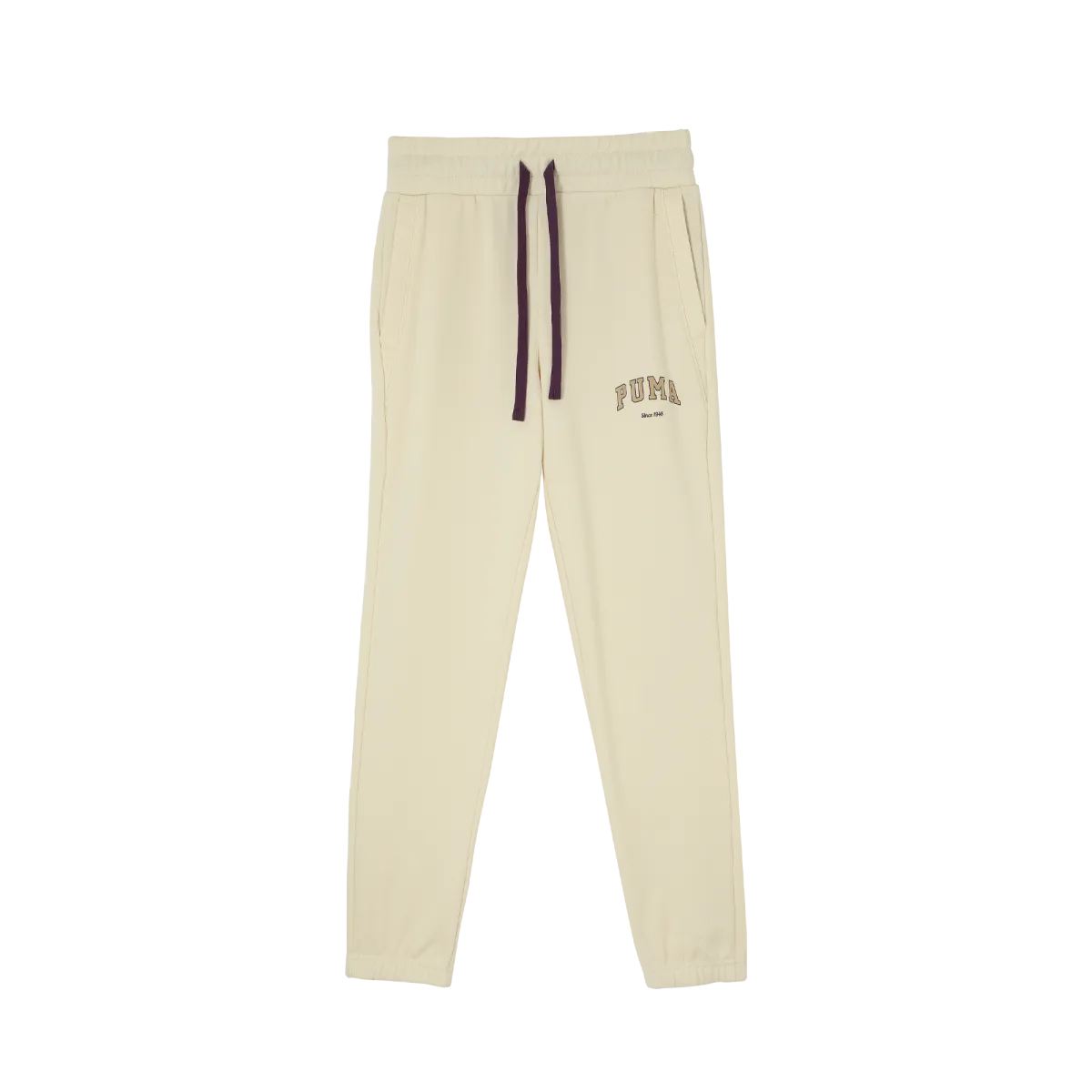 PUMA VARSITY SWEATPANTS FL W Casual Print Fleece Lined Knitted Sweatpants Women's Almond Candy